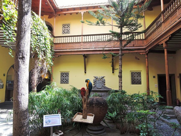 The internal courtyard