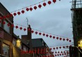 Image of a street with red lanterns