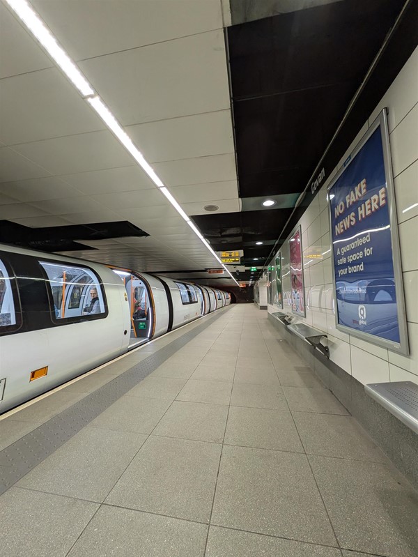 Image of subway train and seating