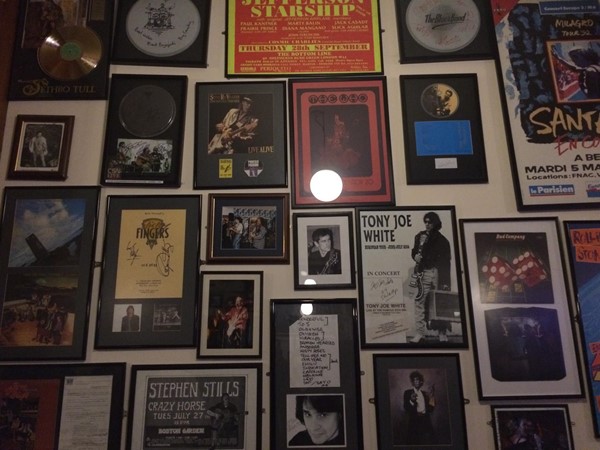 Rock memorabilia.