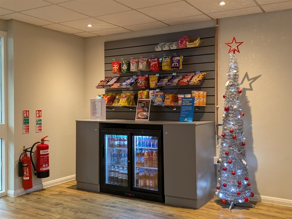 image of seating area fridge