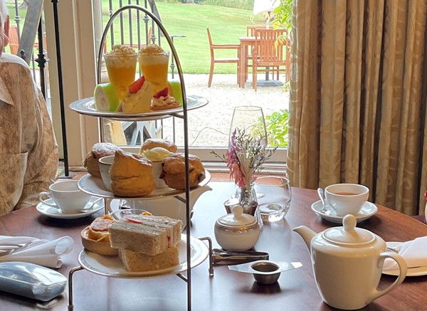 Image of a table with food on it