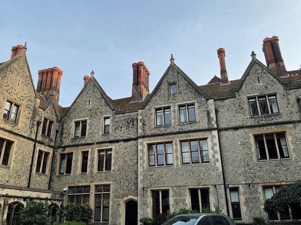 Image of the outside of Nutfield Priory Hotel.