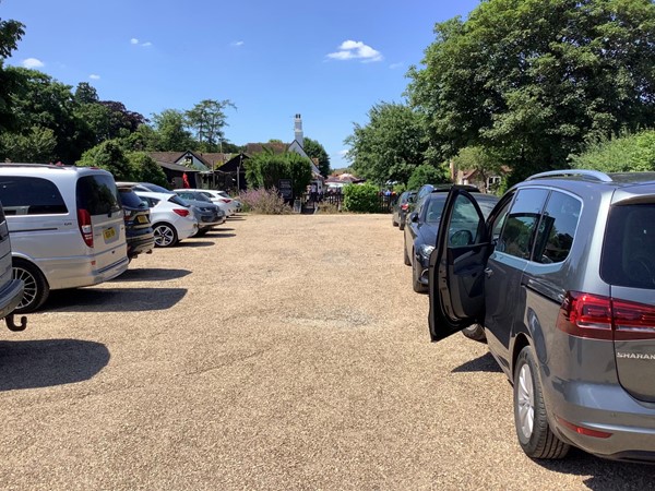 Picture of a sandy car park