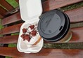 Red velvet donut and a coffee from Kilted Donut