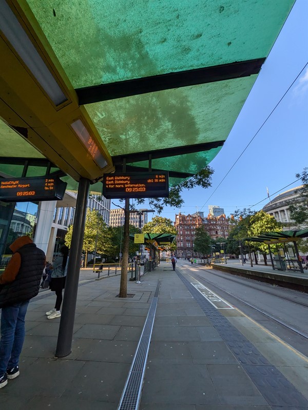 Image of canopy on the platform