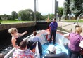 Picture of Ladybird Barge - Going through the lock.