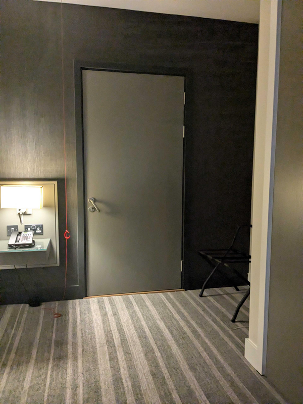 Image of door to the accessible toilet in the accessible room