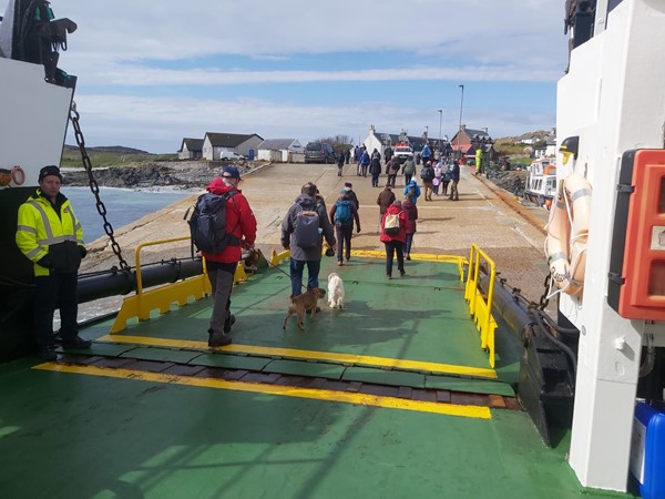 Image of the exit from the Ferry.