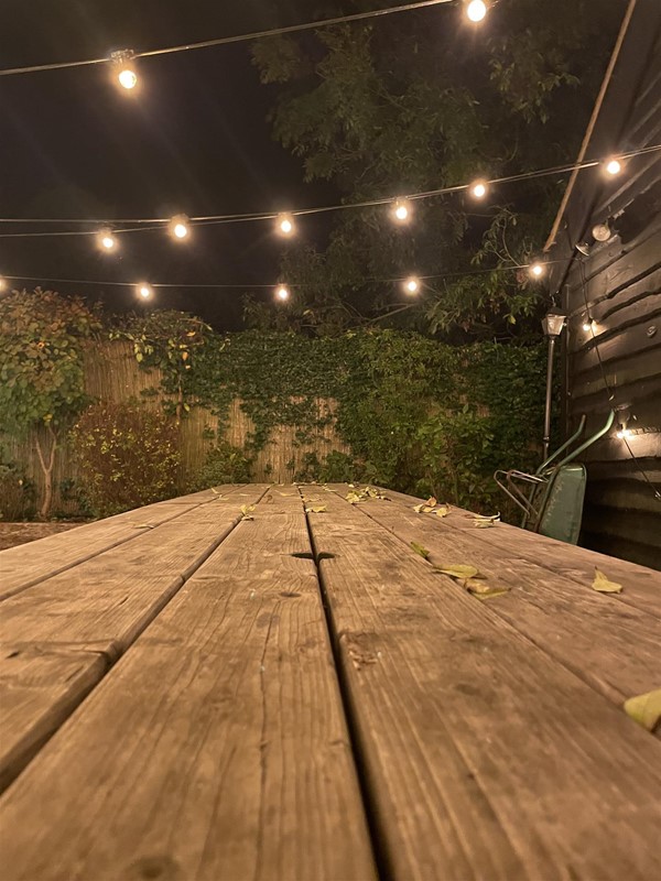 Image of a table and a fence