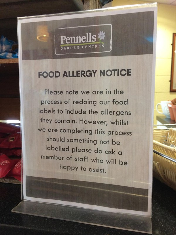 There was a few free from/vegan options to choose from and staff where happy to help with allergy information and soya milk was available too.