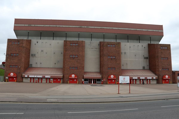 Outside the Richard Donald stand.