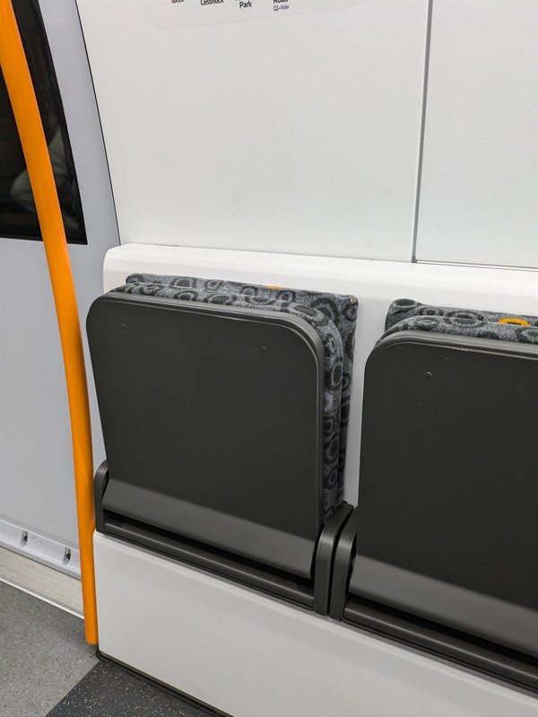 Image of folding seats in the accessible area