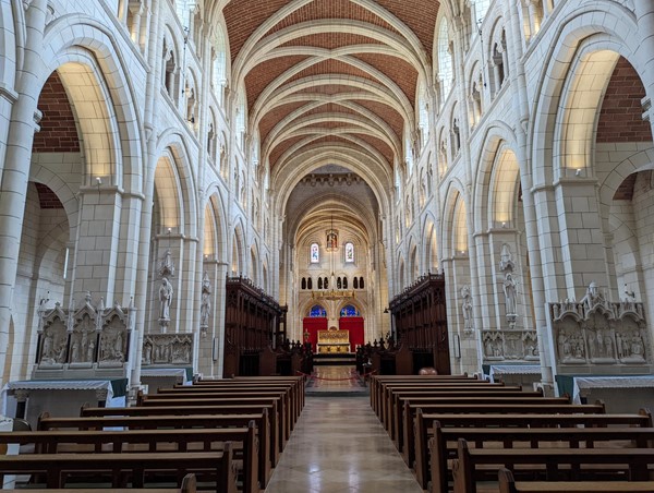 Inside Buckfast Abbey - Nice and flat and easy to access