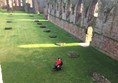 Enjoying the space of Arbroath Abbey