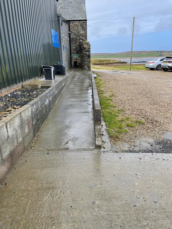 Image of a ramp beside a building