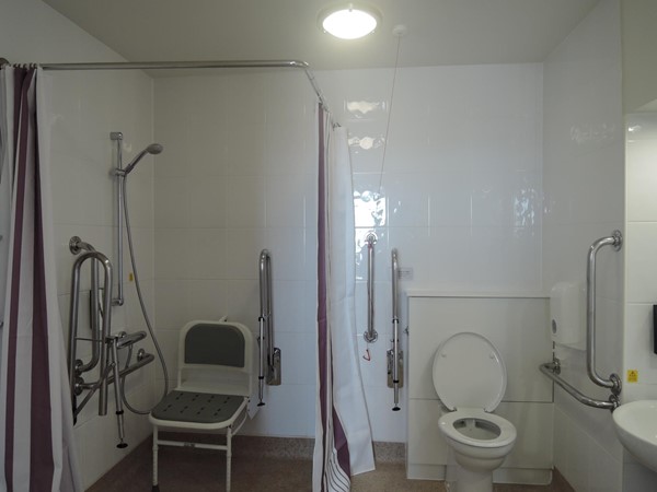 Bathroom with walk in shower