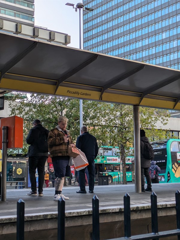 Image of the tram platform