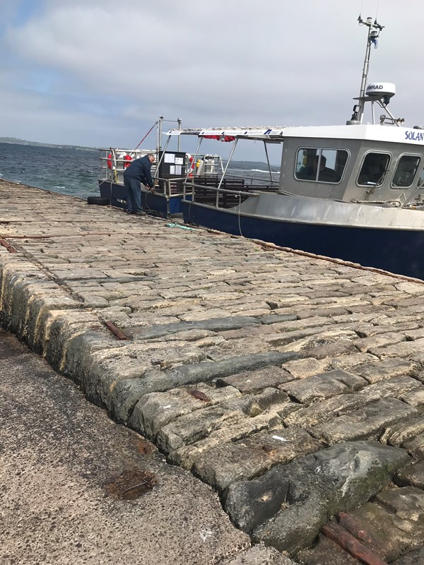 Pier & boat for the trip