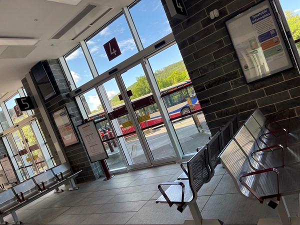 The automated door to stance number for in the bus area of the Interchange