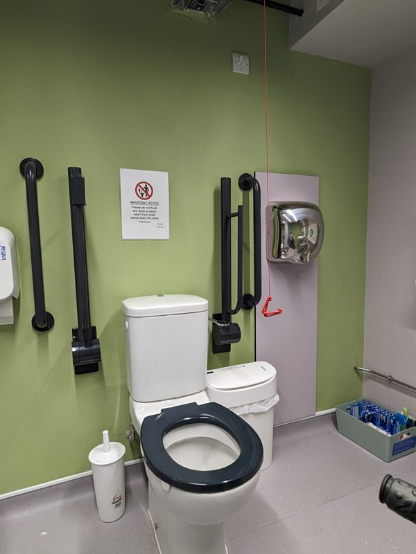 Image of Paisley Central Library accessible toilet