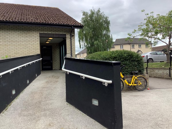 Picture of a ramp going into a building