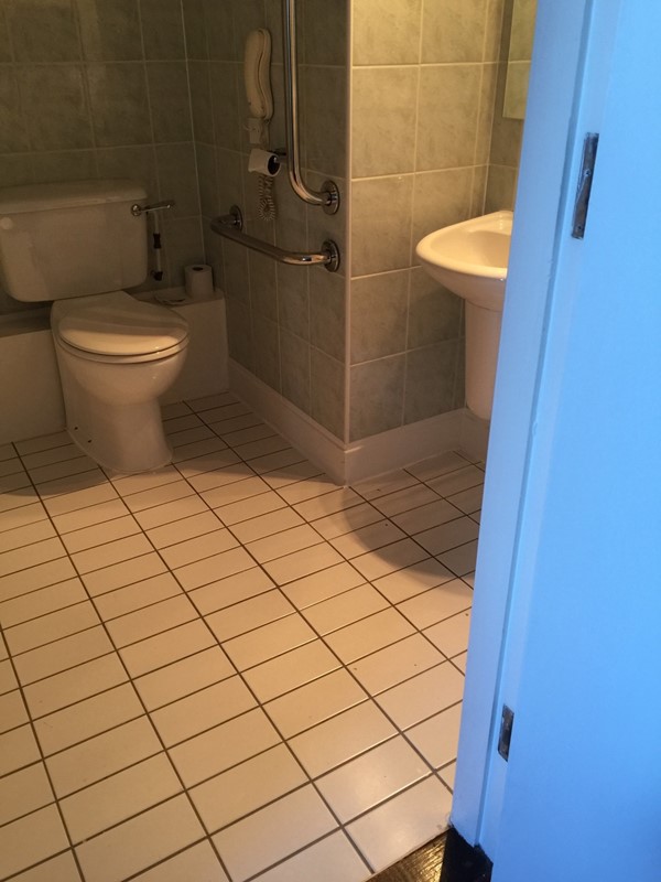 An accessible bathroom