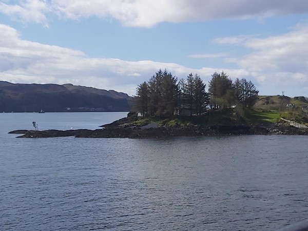 Image of a small island with trees on it