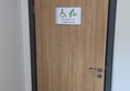 Image of door to accessible toilet.