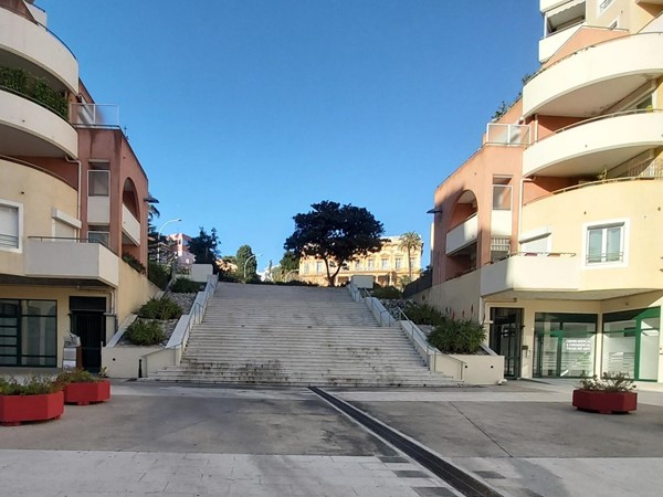 Stairs to the museum from the tram