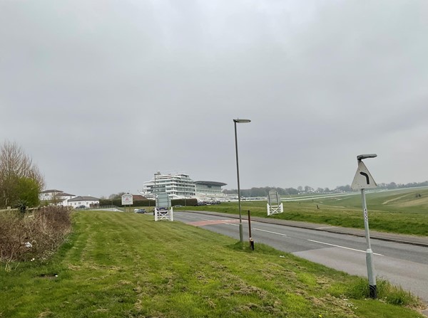 Picture of Epsom Downs Racecourse building and track