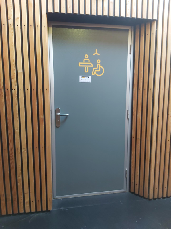 Changing Places toilet door