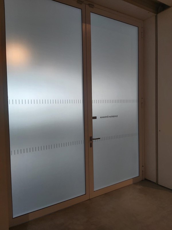 Image of a door with glass panels