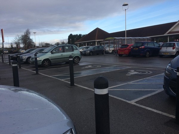 Blue badge parking spaces