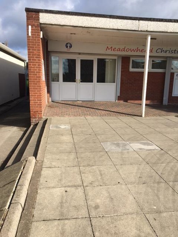 Entrance to the community church