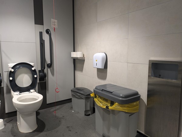 Image of toilet and transfer space in the Changing Places toilet