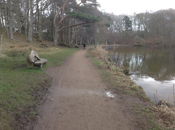 The path at Talkin Tarn