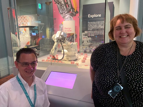 Paul and Tina visiting the National Museum of Scotland