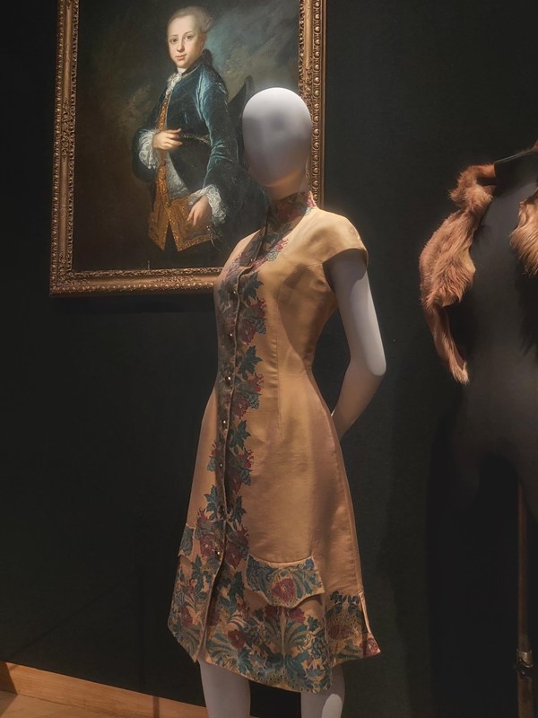 A mannequin in a dress