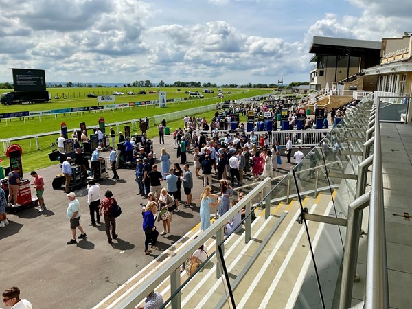 Image of people at a race track