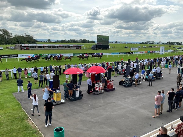 Image of people at a race track