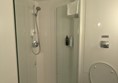 Image of the shower in the standard room