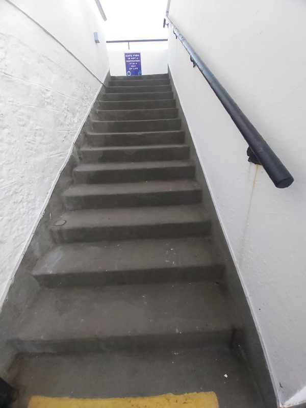 Image of a close-up of a staircase